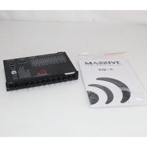 Massive Audio LED 9 Band Graphic Eq W/ Gold Plated RCA Connections EQ9X OPEN BOX