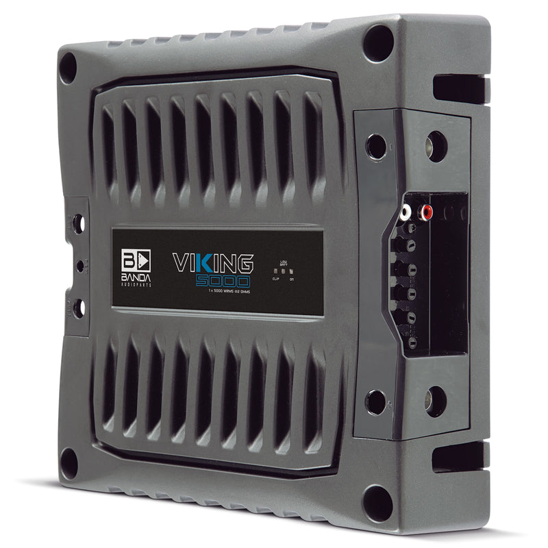 Banda VIKING Line Aluminum Brazilian 5K Watt 2-Ohm Full Range Monoblock Amplifier