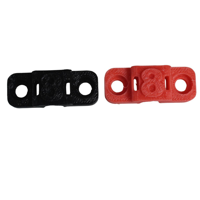 8 Gauge Cable Management Wire Comb Single Slot Can Use w/ Cable Tie Red/Black