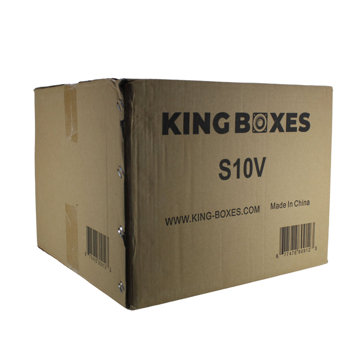 King Boxes 10" Single Ported Carpeted Universal Subwoofer Box S10V