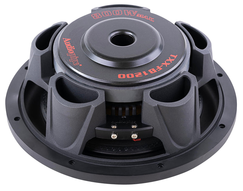 Audiopipe 12" 800W Max Dual Voice Coil 4-Ohm Shallow Mount Subwoofer TXX-FB1200