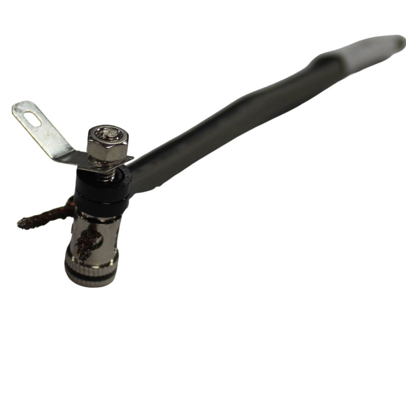 12 Gauge Brass/Nickel Plated Negative (Black) Speaker Push Terminals