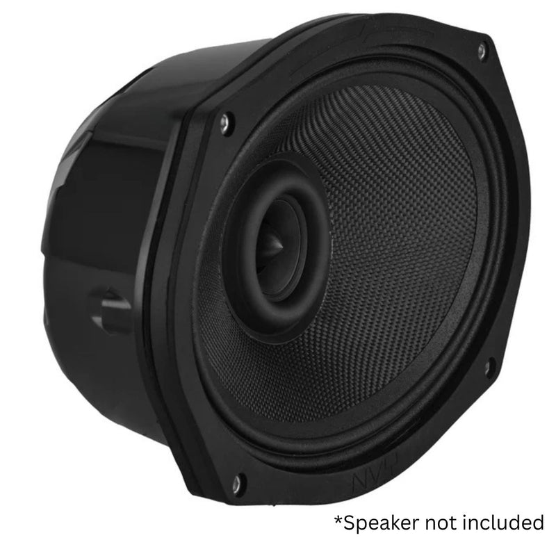 6x9 Sealed Speaker Baffles w Gasket for Harley Fairings & Saddlebags (Pair) DS18