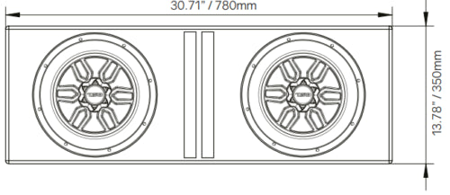 DS18 Audio 10 Subwoofers In Ported Box 800W & S-1500.1/RD Amplifier and Amp Kit