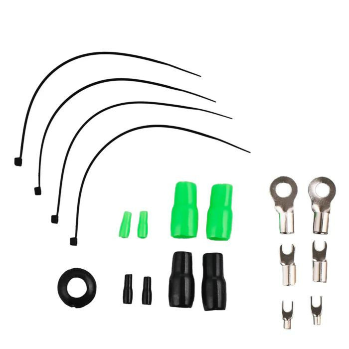 DS18 AKIT4 CCA 4-Gauge Amplifier Installation Kit - Green / DS-AKIT4-GR