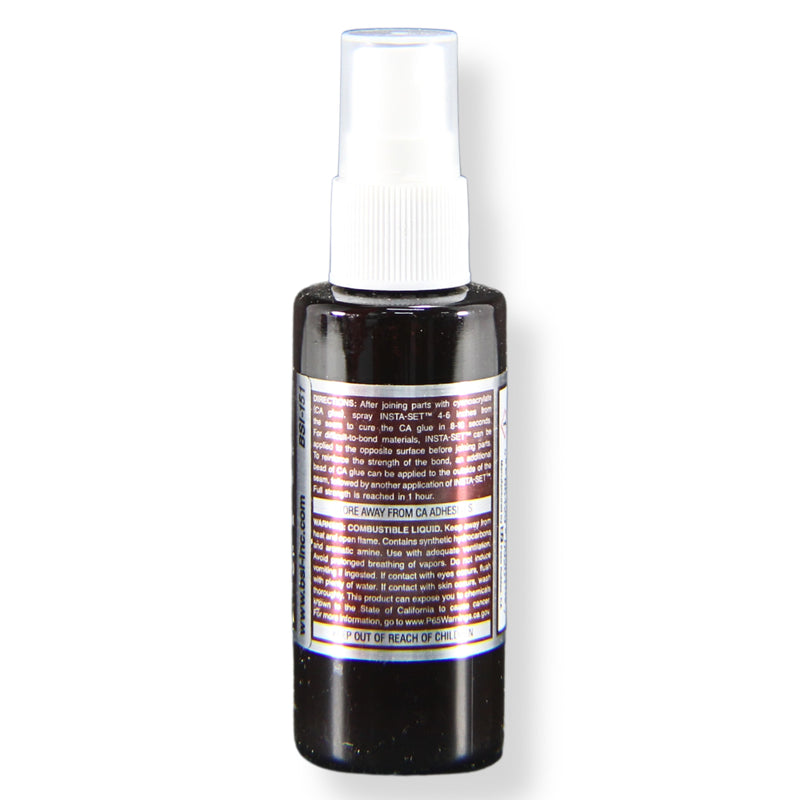 Insta-Cure 8oz Gap Filling Medium Glue w/ Insta-Set Accelerator Adhesive Bundle