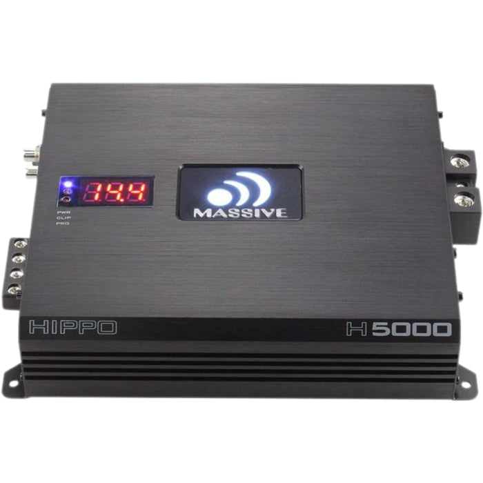 5000W RMS 1-Ohm Monoblock Amplifier Massive Audio HIPPO Series MA-H5000