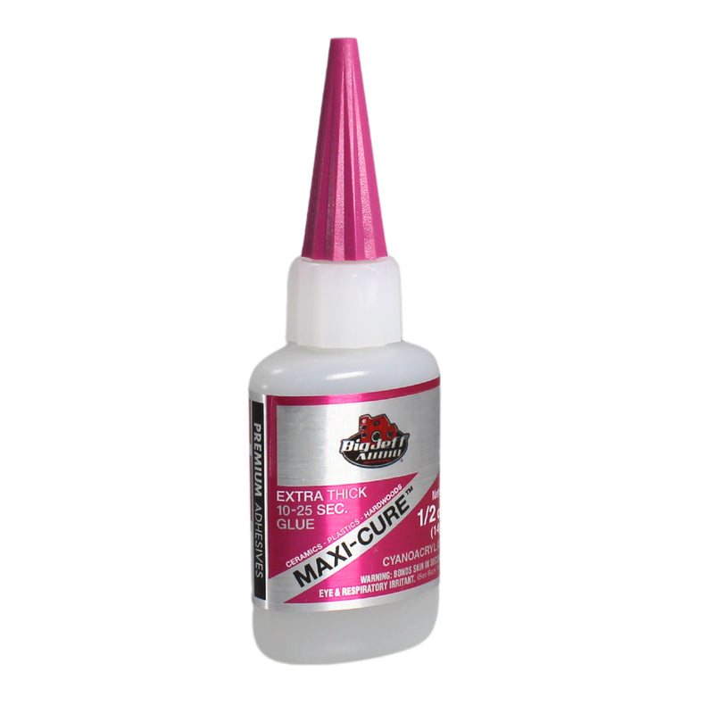 Big Jeff Audio 1/2 - 8 oz Maxi-Cure Extra-Thick CA Glue - High-Strength Adhesive