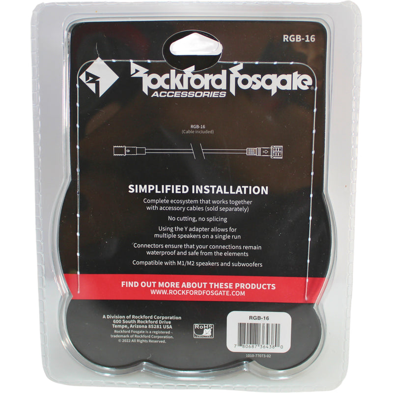 Rockford Fosgate 16FT Color Optix RGB Extension Marine Cable for PMX-RGB (Gen-2)