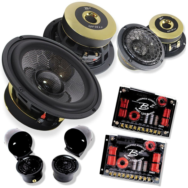 B2 Audio 6.5" REF SQ 3-Way Component Speaker System w/Crossover