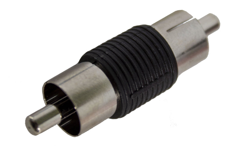 Install Bay Male-to-Male RCA Nickel Barrel Connectors RCA100-BM x 10