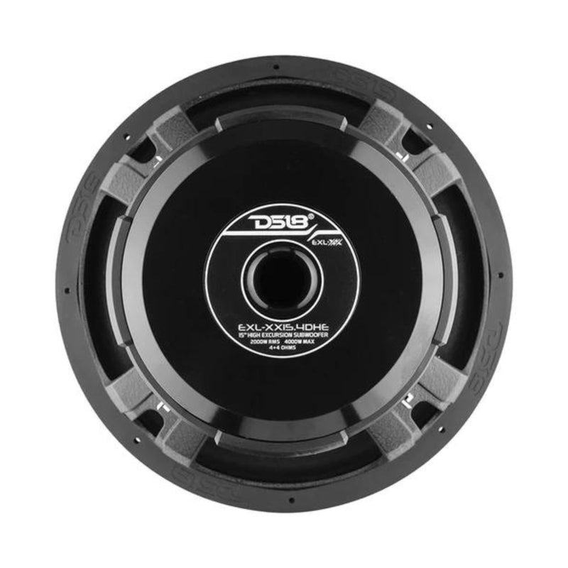 DS18 15" 4000 Watts High Excursion Subwoofer Dual Voice Coil 4-Ohm EXL-XX15.4DHE