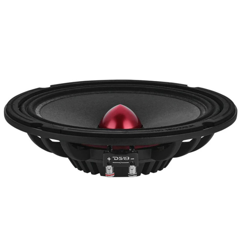 DS18 10" 250W RMS 4-Ohm Slim Neodymium Mid-Range Loudspeaker with Bullet