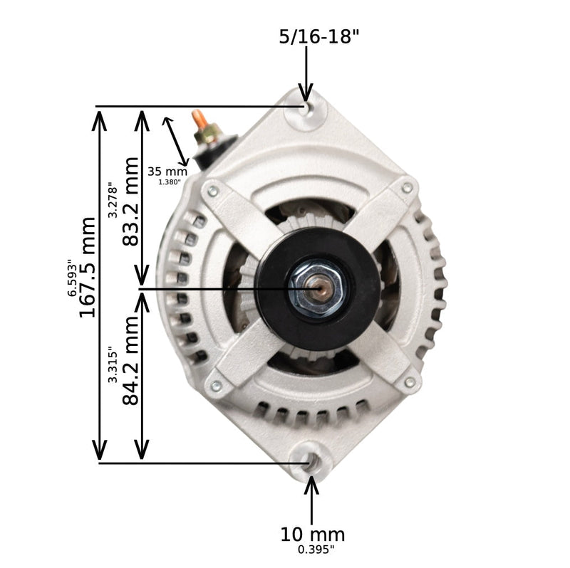 1981 Pontiac Laurentian V8 4.3L 12si High Output Alternator