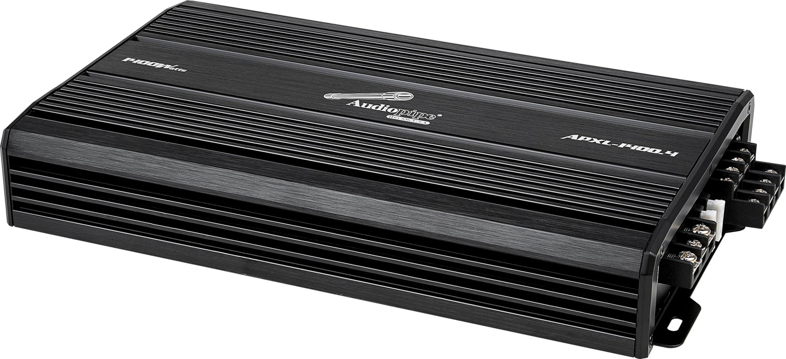 Audiopipe APXL 4-Channel 1400W 2-Ohm Full Range Class-AB Amplifier APXL-1400.4