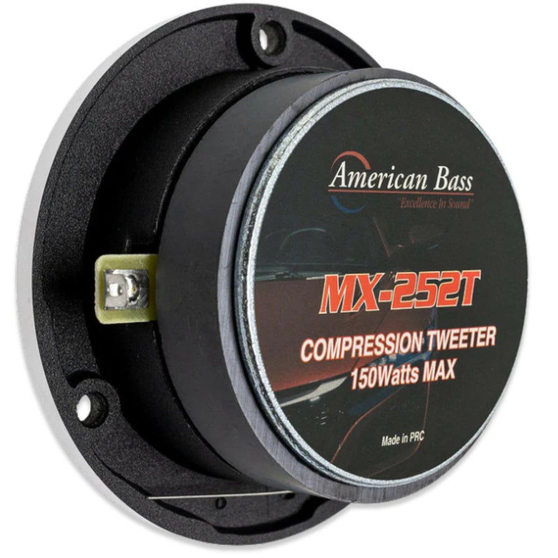 American Bass 1" 75 Watt RMS 4 Ohm Compression Bullet Tweeter Pair MX-252T