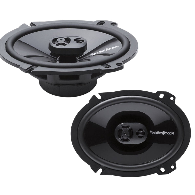 Rockford Fosgate Punch 6x8" 65W RMS 4-Ohm Full Range 3-Way Speakers OPEN BOX