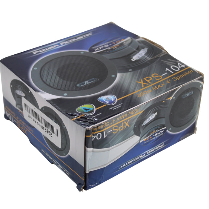 Power Acoustik Car Audio 4 Midrange Speaker 300 Watt 4 Ohm Sealed Back OPEN BOX