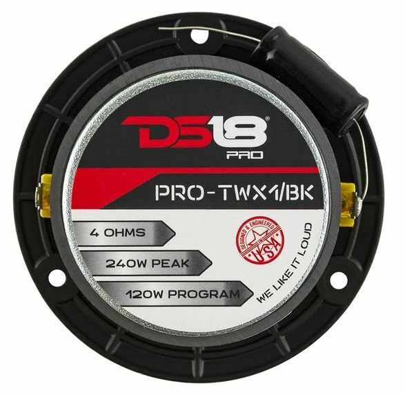 DS18 4x 4 Ohm 6.5" Loud Car Speakers + 2x Tweeters + 2000W 4Ch Amplifier Package