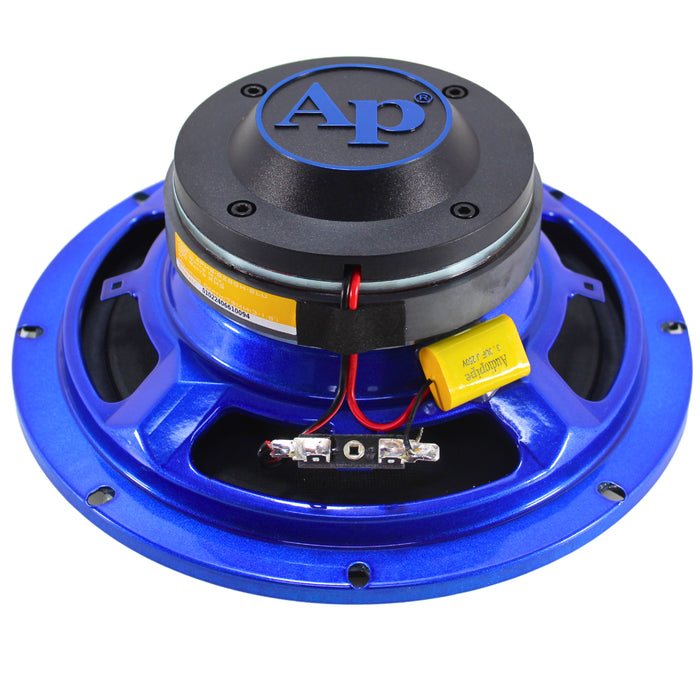 Audiopipe 8" 200W RMS 4 Ohm Blue Eye Candy Compression Horn Midrange Coaxspeaker