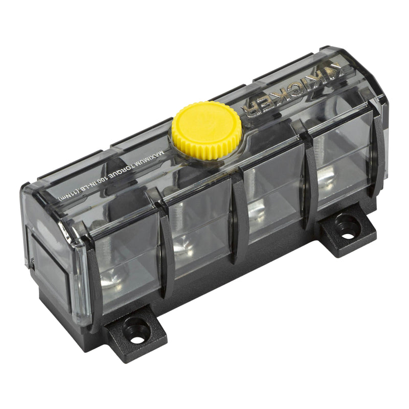 Kicker Marine Grade ABYC Compliant 3-Way Ground Distribution Block