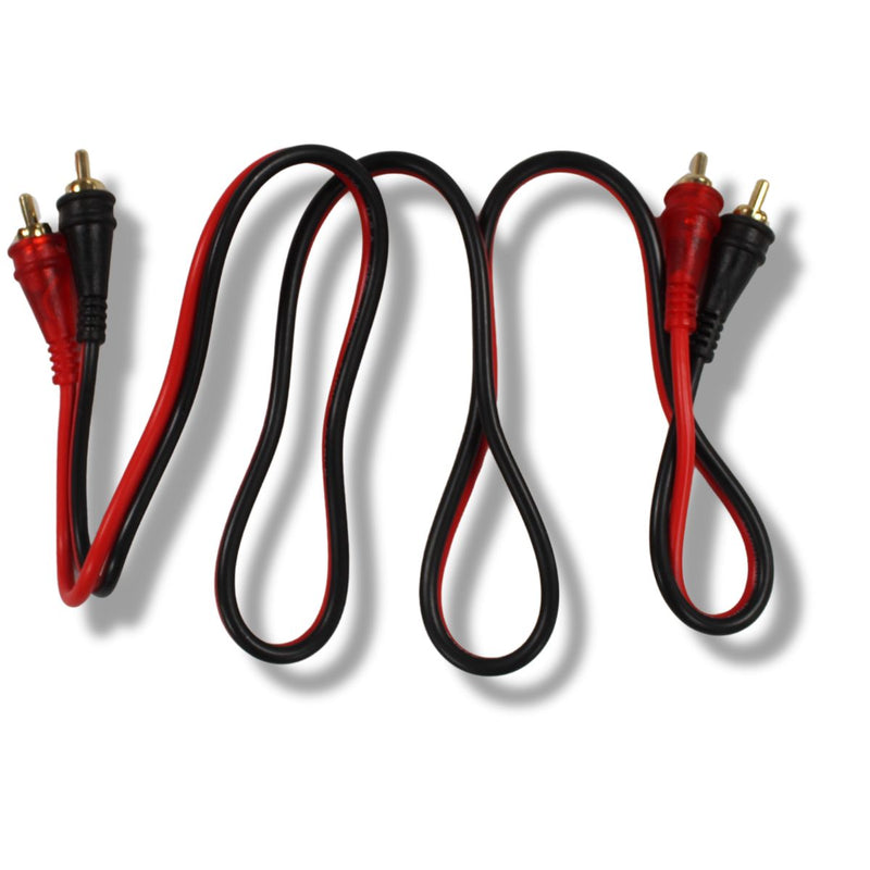 Audiopipe Frosted RCA Cables w/Gold-Plated RCA Connectors (10 Pack) 1.5-25 Feet