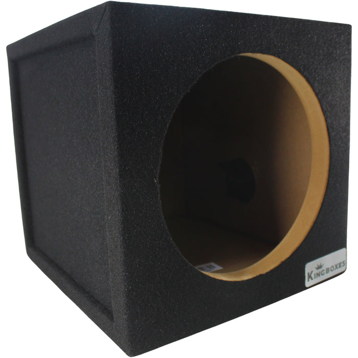 King Boxes 10" Single Sealed Carpeted Universal Subwoofer Box / S10S