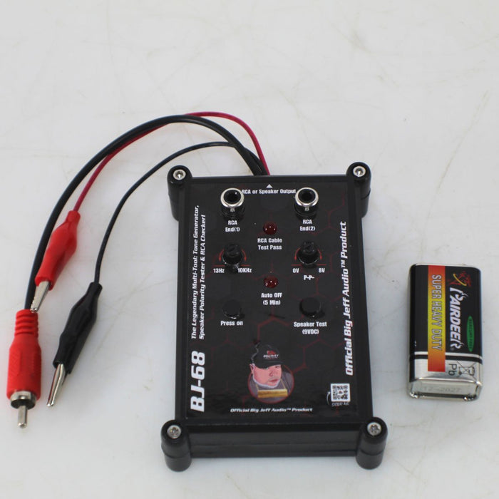 Handheld 9V Speaker Polarity Tester and Tone Generator | RCA Tester OPEN BOX