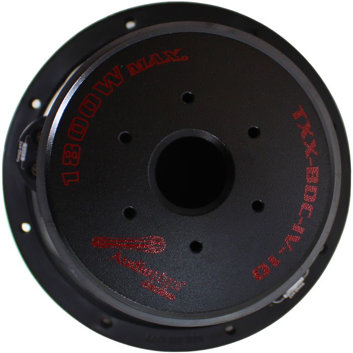 Audiopipe TXX-BDC 10" 900W RMS 2x4-Ohm DVC Quad Stack Composite Cone Subwoofer