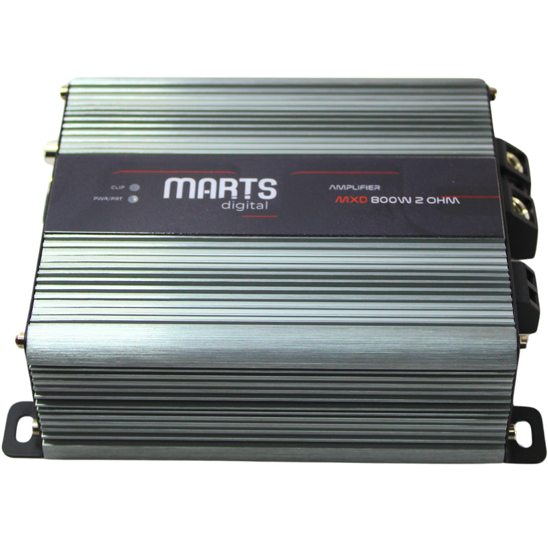 Marts Digital Monoblock Amplifier Full Range Class D 800 Watts 2 Ohms MXD-800-2