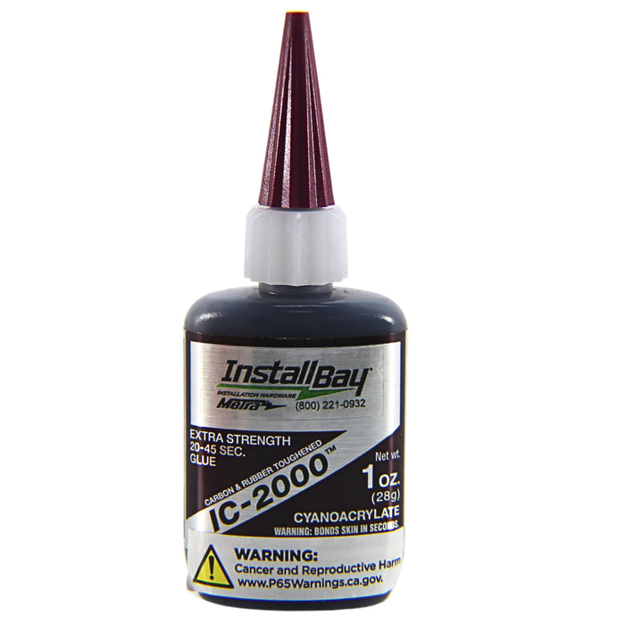 20-45 Sec 1 oz Rubber-Toughened Cyanoacrylate Adhesive Black Metra IC-2000