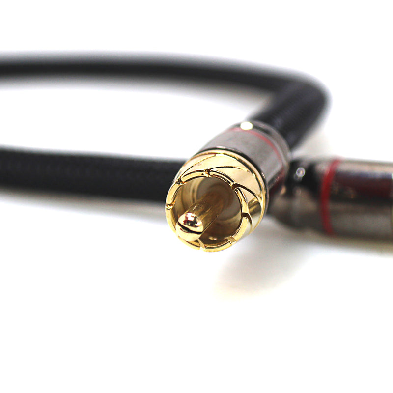 Full Tilt Audio Single 1.5 Feet Gold Tip High Quality RCA Cable FT-RCA1.5-HQ-SGL