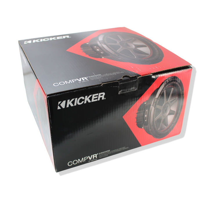 Kicker 12" 4 Ohm 800W Peak CompVR Pro Car Audio Subwoofer Black 43CVR124