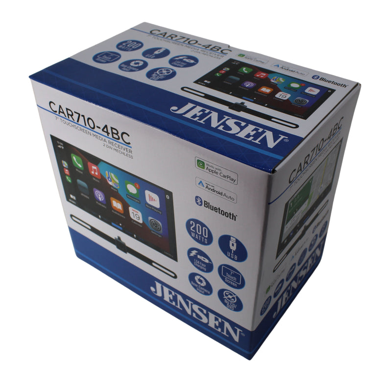 Jensen 7" Touchscreen Bluetooth Car Radio with Backup Camera - CAR710-4BC