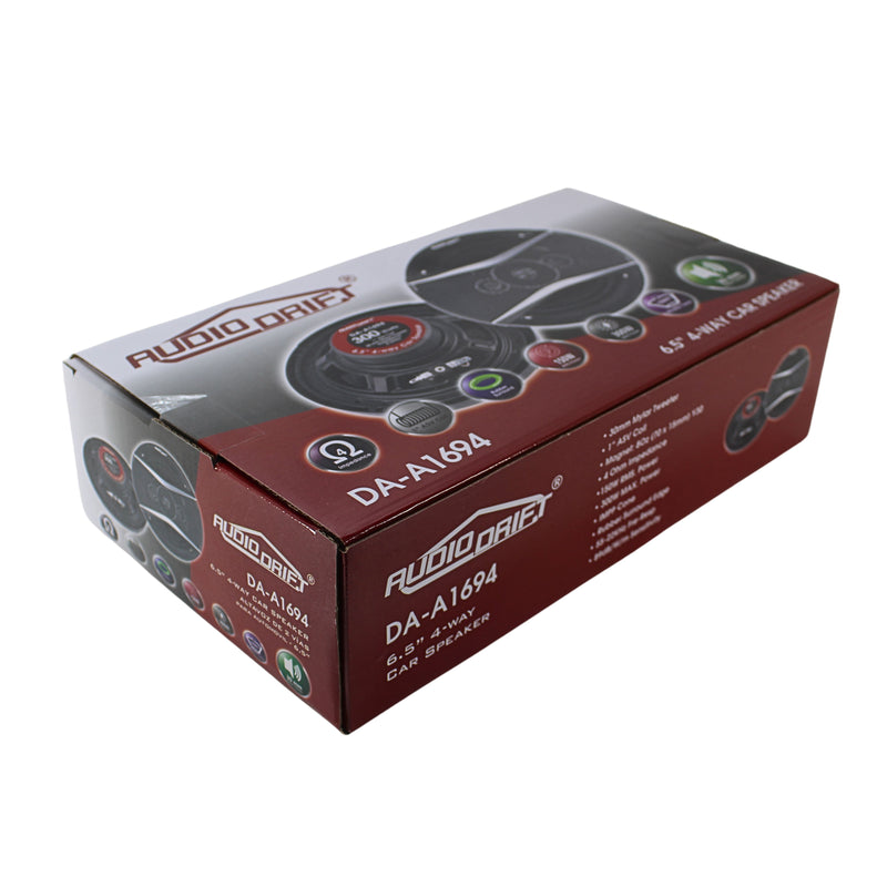 6.5" 4-way 4 ohm 150 watts RMS 1" ASV Voice Coil Speaker Pair Audio Drift