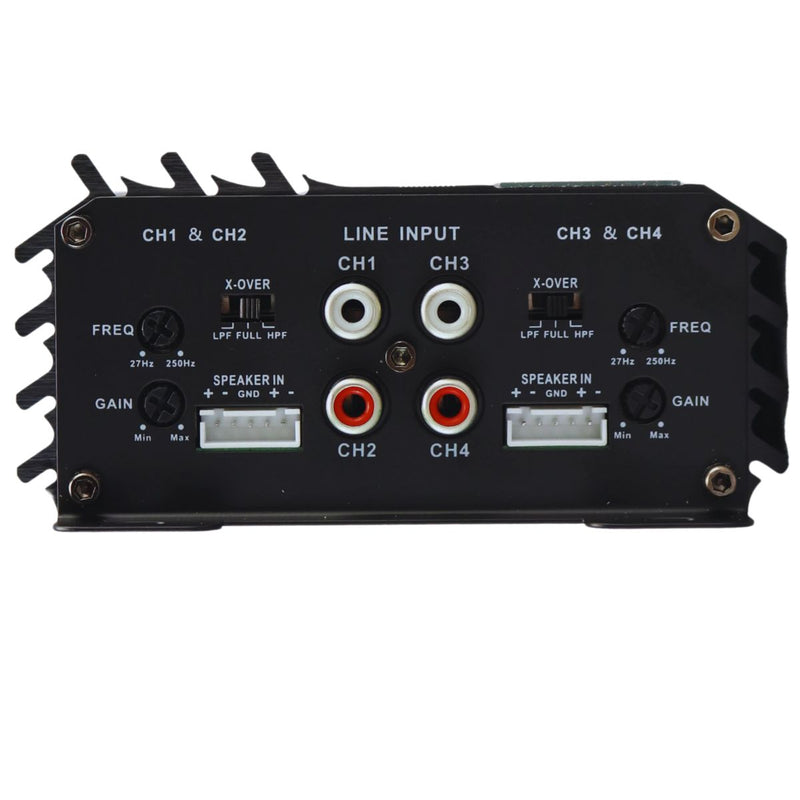 Sundown Horizon Compact 4-Channel 320 Watt RMS 4-Ohm Car Audio Amplifier HZ-80.4