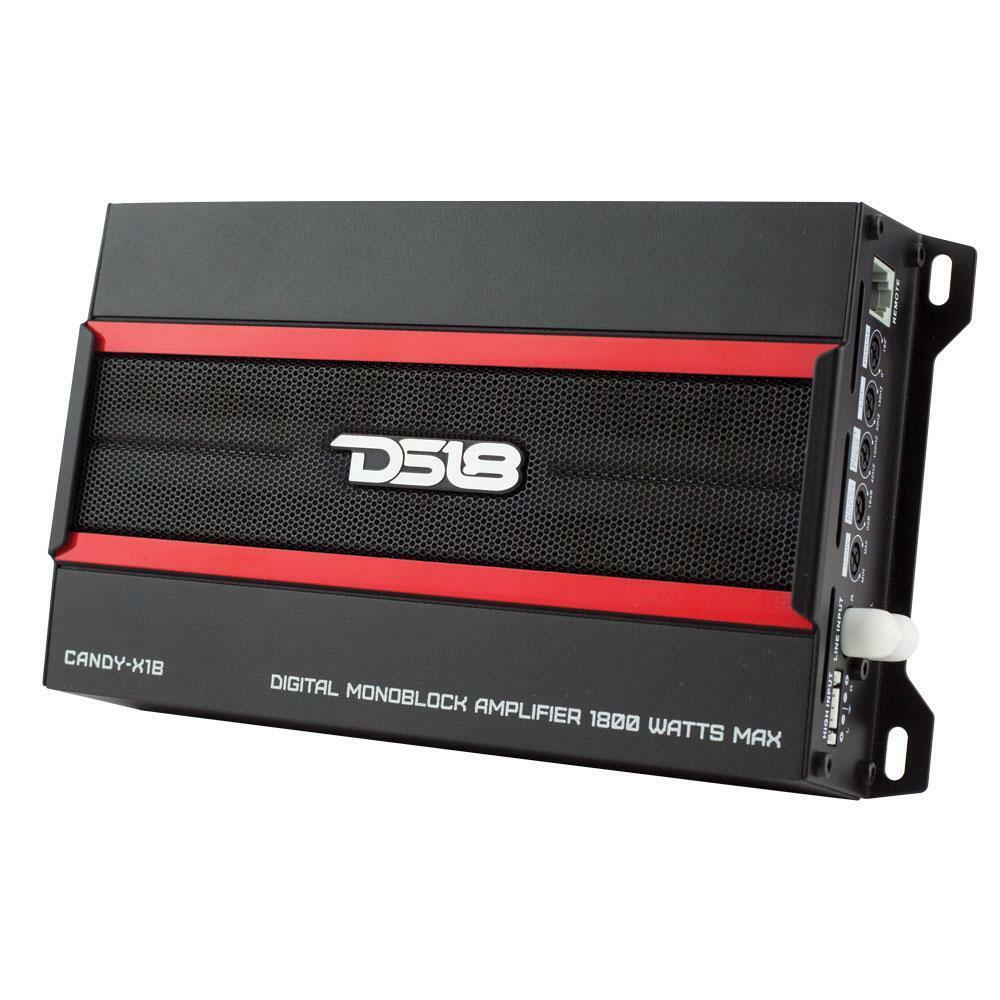 DS18 2 Channel Digital Monoblock Amp Class D 1800W 1 Ohm CANDY-X1B