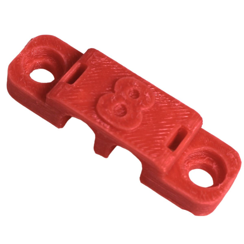 8 Gauge Cable Management Wire Comb Dual Slot Can Use w/ Cable Tie Red/Black