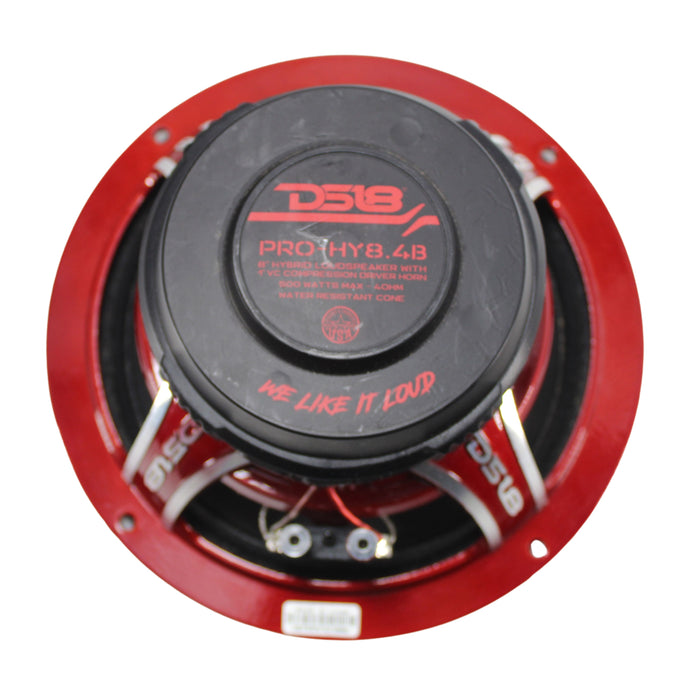 DS18 Marine / Motorcycle 8" Mid-Range Loudspeaker 500 Watt 4 Ohm OPEN BOX