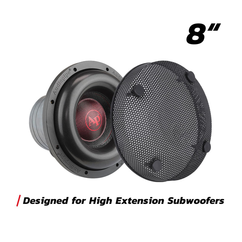 8" 4 Split Subwoofer High Excursion Mesh Grill Audiopipe Series AP-TXX-GR8HX