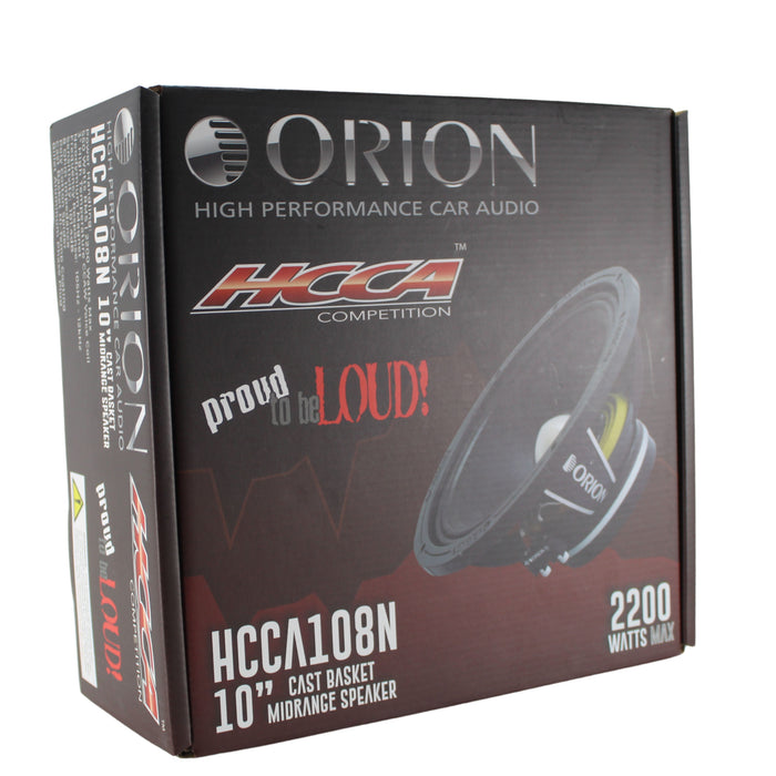 Orion 8-Ohm 550W RMS 10" HCCA Series Neodymium Midrange Bullet Speaker