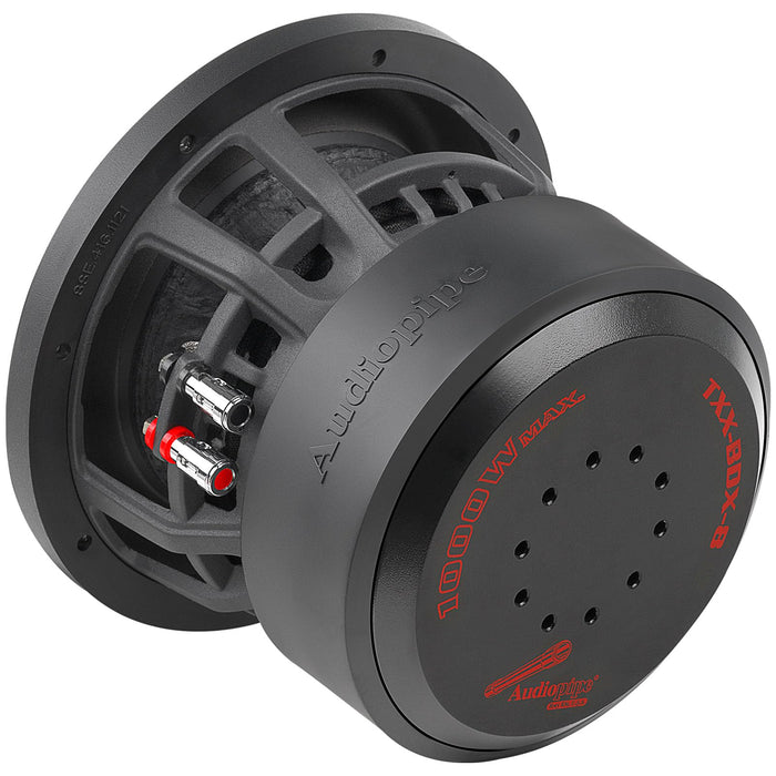 8" 500W RMS 4-Ohm DVC Competition Subwoofer Audiopipe TXX-BDX Series TXX-BDX-8