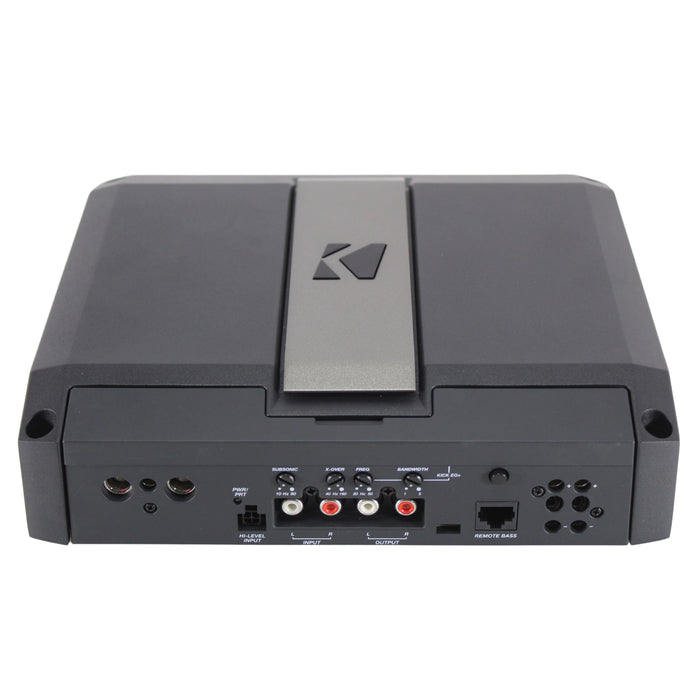 850W 1-Ohm Mono Class D Subwoofer Amplifier w/Smart Bass & LED RGB Center Panel