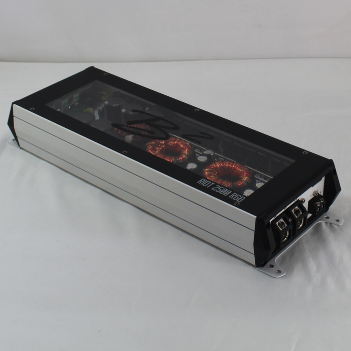 B2 Audio RIOT 2500W 1-Ohm Class D Monoblock Amplifier w/ RGB LED Light OPEN BOX