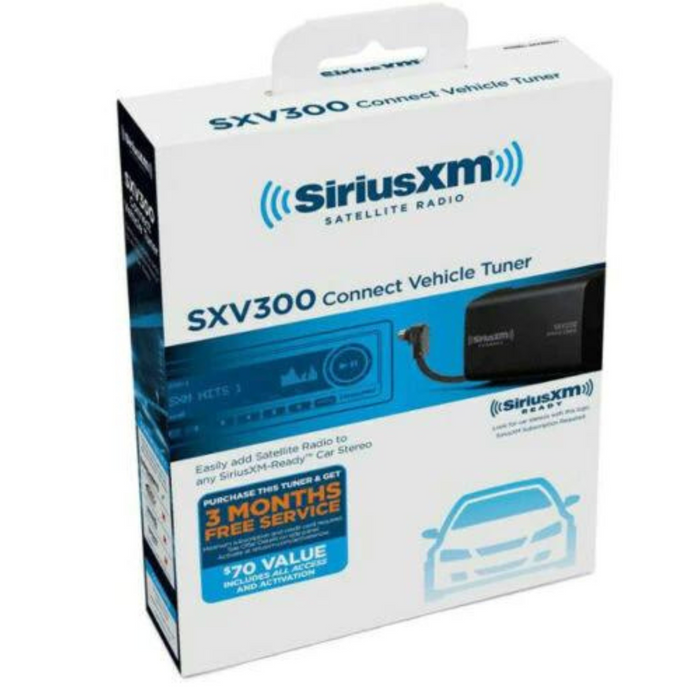 Kenwood Single DIN CD Car Stereo KDC-BT35 Plus SiriusXM Tuner Kit SXW300V1