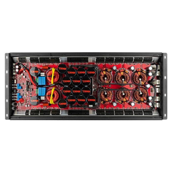 DS18 Hooligan KO Series Red Monoblock 10K Watt 1-Ohm Amplifier H-KO-10/RD