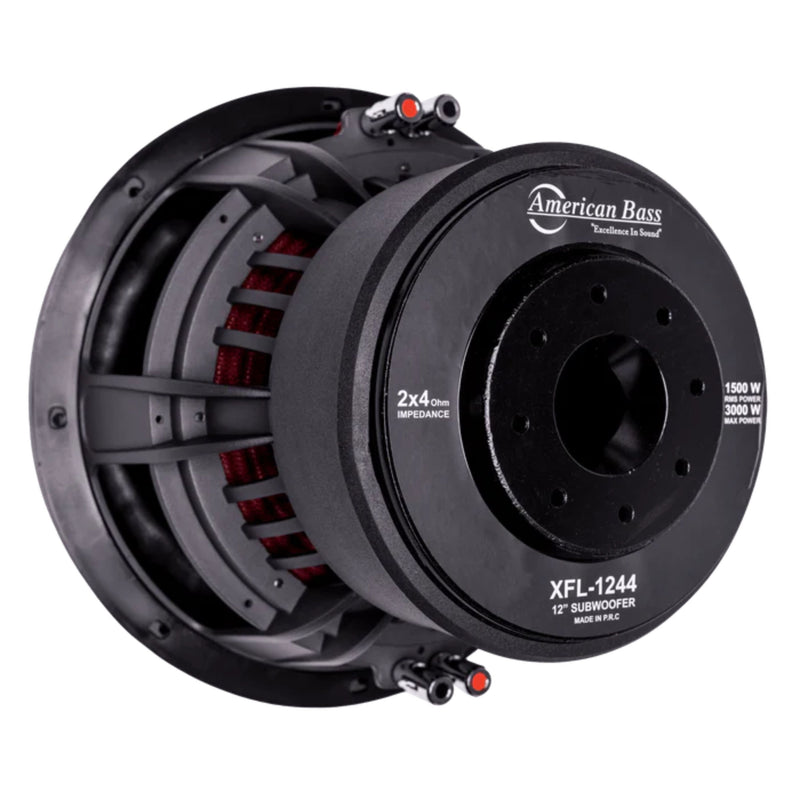 American Bass 12" Subwoofer 1000W RMS 4 Ohm, DVC, Ferrite Magnet XFL-12-D4