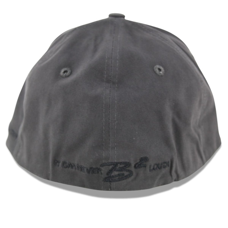 B2 Audio Grey Flex-Fit Classic, Ball Cap Hat with "B2" Logo