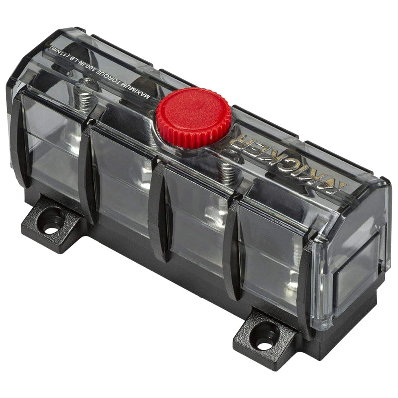 Kicker Marine-Grade ABYC Compliant 3-Way Fused Distribution Block 47KMFDB3