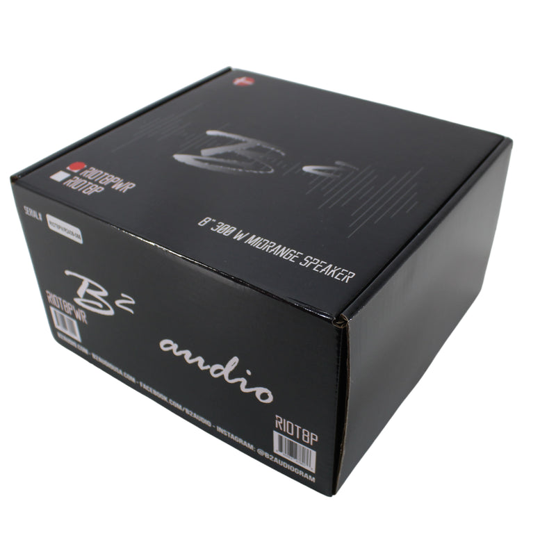B2 Audio 8.5" 4-Ohm 150W RMS Mid-Range UV/Water Resistant Pair of Speakers RIOT